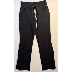Urbane Performance Women Black Scrub Pants Drawstring Ankle Zip M021298 Size M